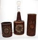 Søholm stentøj, 
brunglaseret 
serie med 
solmotiv.
Oval vase. 
Formnr 3650-3. 
Højde 17,5 cm. 
...