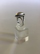 Georg Jensen Sterling Silver Ring No 9 with Silver Stone