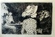 Forain, 
Jean-Louis 
(1852 - 1931) 
Frankrig: Cafe 
scene. 
Radering. 
Signeret. 10 x 
15 cm. 
Indrammet. 