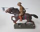 Engelsk 
kavaleri/husarer, 
Lineol, 
Tyskland, 1920 
- 1930. 
Bemalede 
figurer. På 
træfod. Med 
fane. ...