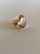 Georg Jensen 18K Gold Ring No 812 with Quartz