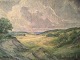 Bang Sørensen. 
painting 
entitled: 
Stilling 
1946-48.
some cracks 
appear.
Dimensions: 
59x80cm ...