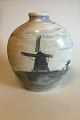 Royal 
Copenhagen 
Unique Vase by 
Karl Sørensen 
from November 
14th 1923 with 
motif of 
Windmill and 
...