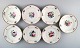 7 antique b&g 
bing & grøndahl 
deep plates. 
Hand painted 
with flowers. 
Soup/pasta ...