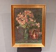 Oil painting on 
canvas with 
floral motif in 
gilded frame 
signed by E. J. 
Bilving, 1923.
h - 67 ...