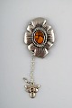 Danish Art 
Nouveau brooch 
in silver. 
Early 1900s.
Stamped.
Measures: 75 
mm.
In very good 
...