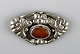 Danish Art 
Nouveau brooch 
in silver. 
Early 1900s.
Stamped.
Measures: 45 
mm.
In very good 
...
