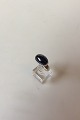 Georg Jensen Sterling Sølv Ring with Blue Stone No 534