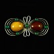 Otto Strange 
Friis. Silver 
Belt Buckle 
with Amber and 
green Agates. 
1920s
Designed and 
crafted ...