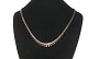 Brick necklace 
Diamanteret, 8 
carat Gold
Stamp: JAA
Length 43.5 
cm.
Width 0.5-0.9 
...