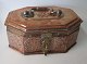 Arabic 8 edged 
copper spice 
box, 19th 
century. With 
lock and 
handle. The 
whole box is 
decorated ...