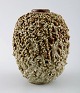 Rörstrand / Rorstrand Gunnar Nylund "Chamotte" vase.
Hedgehog vase.