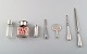 Collection of 
British silver, 
objects for 
necessaire, 
early 1900's.
Stamped.
Measures: 18.5 
...