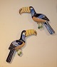 Aluminia 
Copenhagen 
Faience wall 
hanging Toucans 
...