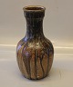 Kongelig Dansk Stentøj 1927-24-5 Kgl. Stentøjsvase Vase 28.5 cm Brun og 
jordfarvet løbeglasur Tilskrevet Patrick Nordstrøm -1870-1929