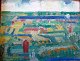 Thellefsen, Leo 
(1909 - 1997) 
Denmark: Green 
landscape. Oil 
on plate. 
Signed. 13 x 
16.5 cm.
Framed.