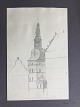 Aage Rafn 
(1890-1953):
Skitse af 
Porttårnet ved 
Frederiksborg 
Slot i 
Hillerød.
Bly på papir 
...