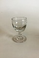 Barrel Glass 
Holmegaard / 
Kastrup. 
Measures 8,5 
cm / 3 1/3"