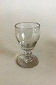 Barrel Glass 
Holmegaard / 
Kastrup. 
Measures 10,5 
cm / 4 1/8"