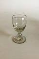 Barrel Glass 
Holmegaard / 
Kastrup. 
Measures 11.1 
cm / 4 2/5"