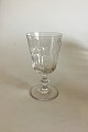 Holmegaard 
Dansk glas 
Christian VIII 
Rødvinsglas. 
Måler ca. 15 cm