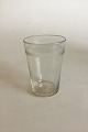 Kastrup 
Vandglas med 
båndslibning. 
Fra 1880-1900. 
Måler 10,7 cm