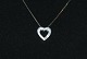 Venesia 
necklace with 
Heart, 14 carat 
White gold
Stamp: Chain 
585, AKT, Heart 
585. SB
Size 40 ...