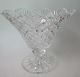 Large crystal 
bowl in clear 
crystal, 20th 
century. On a 
round foot. 
With waffle 
grinding. ...