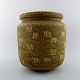 Saxbo stor vase 
af stentøj i 
moderne design, 
glasur i 
gulbrune 
nuancer.
Stemplet 
Saxbo. Ying ...