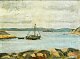 Dahlsen, Alfred 
(1887 - 1962) 
Danmark. 
Indsejlingen 
til Göteborg. 
Saltholmen. 
Signeret: 
Alfred ...
