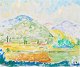 Bensow, Folke 
(1886 - 1971) 
Sverige: 
Landskab ved 
Porto Santo 
Stefano, 
Italien.
Sign.: 
Monogram ...