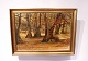 Oil painting of danish nature/forest signed by the danish artist Wald Kegnet.
5000m2 showroom.