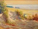 Luplau Jansson 
(1869 - 1927): 
Badehuse på 
stranden, Fanø. 
Olie på lærred. 
Sign.: Luplau 
Jansson ...