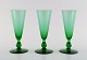 SIMON GATE for Orrefors, A set of three green art glass.