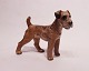 Dahl Jensen porcelænsfigur, Airedale Terrier, nr. 1079.
Flot stand
