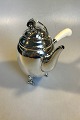 Georg Jensen Sterling Silver Blossom Coffee Pot with Ivory Handle No. 2D