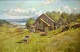 Ubekendt 
kunstner (19. 
årh.): 
Landskab. 
Signeret. Olie 
på plade. 28 x 
42 cm.
Indrammet.