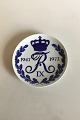 Royal 
Copenhagen 
Platte Frederik 
IX, 1947-1972. 
Måler 18cm
