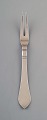 Georg Jensen. Continental roast fork in all silver, silverware, hand hammered.