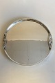 Georg Jensen 
Sterling Sølv 
Rund 
Serveringsbakke 
med ...