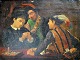 Ubekendt 
kunstner (19. 
årh.) 
Kortspillende 
mænd. Utydelig 
signeret: M 
......1848. 24 
x 31 cm. ...