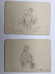 Tegninger år 
ca. 1900 - 
dansende bjørne 
og legende ...