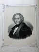 I.W. Tegner 
(1815-93):
Portræt af 
salmedigter 
B.S. Ingemann 
(1789-1862).
Litografi på 
...