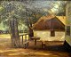 Monies, David 
(1812 - 1894): 
Szene aus 
Dyrehaven. Öl 
auf Leinwand. 
Signiert:  D. 
Monies. 43 x53 
...