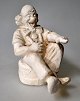 Carlsen, Poul 
Hauch (1921 - 
2006) Danmark: 
En klovn på en 
tønde. Gips. 
Signeret. 
Højde: 12 cm. 