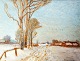 Bjørkholm, Axel 
(20 Jh.) 
Dänemark: 
Winterlandschaft.
 Öl auf 
Leinwand. 
Signiert: A. 
Bjørkholm. 45 
...