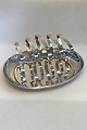 Georg Jensen Sterling Silver Toast Rack and Tray No 1183 Rack H 7cm/2.75" L 12.8 cm/12.03" W ...