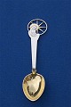 Michelsen Christmas spoon 1942 of Danish gilt 
silver