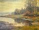 Agersnap, Hans 
(1887 - 1925): 
Ein Boot am 
Seeufer. Öl auf 
Leinwand. 
Signiert: Hans 
Agersnap. 48 
...