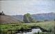 Dänischer 
Künstler (19. 
Jahrhundert): 
Ein Fluss. Öl 
auf Leinwand. 
Verso signiert: 
Carl ...